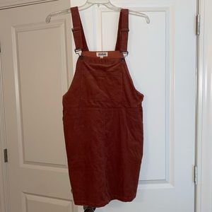 Listicle Corduroy Overall Dress
